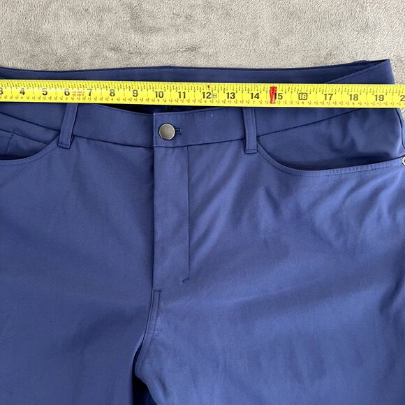 Lululemon Comission Pants Men's 38 Blue Golf Performance Preppy - Picture 9 of 11